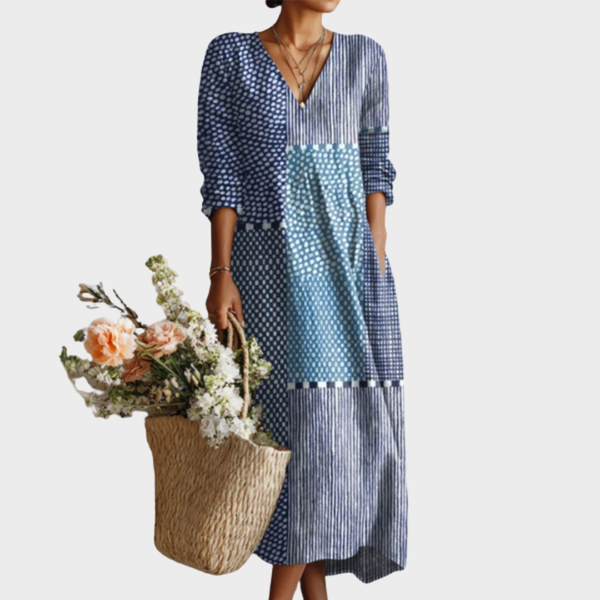 Ava™ | Vestido Retro de Lino