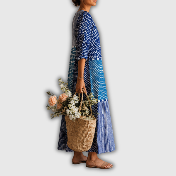Ava™ | Vestido Retro de Lino